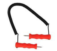 ANKROYU Kit di scelte di Ghiaccio Doppio, AWL di Emergenza in Acciaio Inossidabile con Manico di Gomma ABS ergonomico, scelte di Sicurezza Staccabili per Il Salvataggio di Sci di p