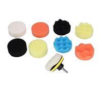 ANKROYU Kit di tamponi per lucidatura per auto da 11 pezzi Tamponi per lucidatura in schiuma professionale da 3 pollici per trapano Kit di lucidatura per smalti sigillanti con cere