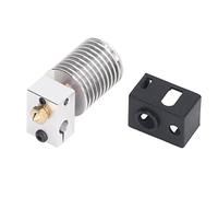 ANKROYU Kit estrusore hotend per stampante 3D premium Ugello interamente in metallo ad alta temperatura 0,4 mm Blocco riscaldante in alluminio Gola bimetallica per parti di ricamb