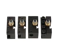 ANKROYU Kit Portautensili a Cambio Rapido Per Mini Tornio da 4 Pezzi, Include Supporto Per Barra Noiosa, Portautensili Per Fronte E Set di Portautensili Per Tornitura Per Lavorazioni di Precisione su