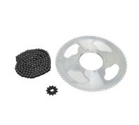 ANKROYU Kit set di catene a pignone moto, pignoni in acciaio con catena di trasmissione, di attrezzatura accurato per manutenzione della bicicletta, rinforzo in lega di alluminio