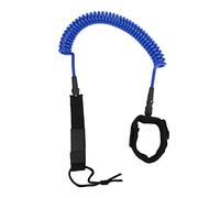 ANKROYU Leash della tavola da Surf con Cinturino alla Caviglia Regolabile, Costruzione in Acciaio Inossidabile 316, Bordo di Paddle Resistente all'Acqua di Mare per Il cornello del (Colore Blu Bianco