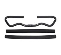 ANKROYU Manubrio a farfalla Manubrio bici ergonomico in lega di alluminio da 25,4 mm con comoda impugnatura in spugna per mountain bike Bici da strada Ciclismo Viaggi a lunga dista