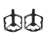 ANKROYU Meroca Mountain Bike Pedals Premium in lega di alluminio Anti Slip Bicycle Pedals con due cuscinetti DU Design leggero durevole per Road Cycling Nero 126x106mm 1 paia