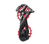 ANKROYU Meroca Road Bike posteriore Derarilleur Ruota Guida in lega di alluminio Ruota Guida a puleggia 16T con cuscinetti in ceramica per la serie 6800 Ultegra Dura Ace Componenti (6800 serie rossa)