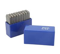 ANKROYU Metal Letter Punch Stamps Set High Carbon Steel Durable Alphabet Stamps for Jewelry Leather Wood Artwork Crafting 27 Pcs with Storage Box (Lettere da 4 mm)