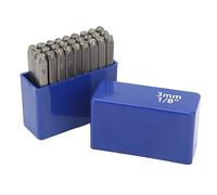 ANKROYU Metal Letter Punch Stamps Set High Carbon Steel Durable Alphabet Stamps for Jewelry Leather Wood Artwork Crafting 27 Pcs with Storage Box (Lettere da 3 mm)
