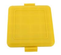 ANKROYU Microonde Toastie Sandwich Maker Pressa per panini Silicone antiaderente Cottura rapida Colazione Formaggio grigliato Snack Facile da pulire Lavabile in lavastoviglie Senza (Giallo)