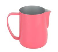 ANKROYU Milk Frothing Pitcher Stainless Steel 600ml Point Mouth Design Professional Coffee Steaming Jug for Latte Art Home Barista Use Swan Pattern Durable Heat Proof (Rosso)
