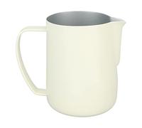 ANKROYU Milk Frothing Pitcher Stainless Steel 600ml Point Mouth Design Professional Coffee Steaming Jug for Latte Art Home Barista Use Swan Pattern Durable Heat Proof (Bianco)