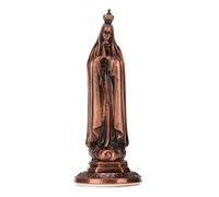 ANKROYU Mini Statua della Vergine Intagliata a Mano in Lega di Zinco Vivida Decorazione della Santa Vergine Maria per la Decorazione Domestica Regali Collezionisti Religiosi 9 x 3, (Colore rosso rame