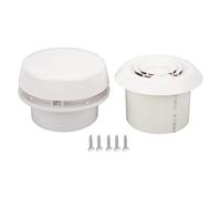 ANKROYU Mini ventilatore per, 12 V, bianco, rotondo, silenzioso, silenzioso, resistente alla compressione, per auto, camion, SUV, ABS, 118 mm, 1.800 giri/min, 60 CFM, installazi