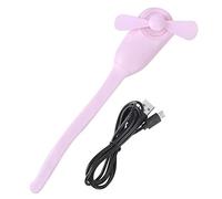 ANKROYU Mini ventilatore pieghevole flessibile a 360 gradi, portatile, portatile, ricaricabile tramite USB, per passeggino, seggiolino auto, polso da bici, leggero, in silicone ABS (Rosa)