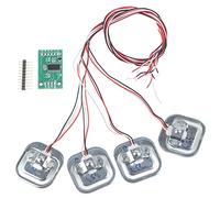 ANKROYU Modulo Personale da 50 kg, 4 Pezzi, Set di Sensori di Ponderazione Estensimetro a Mezzo Ponte, Sensore di Ponderazione, Amplificatore Modulo per Bilancia Digitale Personale