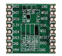ANKROYU Modulo ricetrasmettitore LoRa RFM96W 433M ad alta potenza 20DBM a lungo raggio per dispositivi IoT e progetti elettronici fai-da-te Plastica 16x16mm