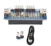 ANKROYU Modulo scheda di espansione USB Splitter hub a 4 porte con interfaccia modificabile per Zero Zero W 3B+ 3B Materiale PCB durevole ad alta velocità Include cavo USB e adatta