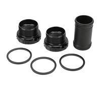 ANKROYU Movimento Centrale per Bici da 68 mm a 73 mm, in Lega di Alluminio, con Filettatura, Cuscinetto Pulin, riduzione del Rumore, Rotazione Stabile, Kit rondella in Resina per b (Nero)