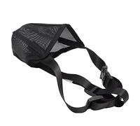 ANKROYU Museruola per cani in morbida rete traspirante regolabile con protezione anti-avvelenamento per cani di piccola, media e grande taglia, materiale in nylon PVC di alta quali (Dimensione L.)