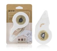 ANKROYU Nastro correttore per scrittura Deli Mini nastro correttore per inchiostro beige di grande capacità Revisione efficace e per uso in ufficio da parte degli studenti