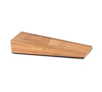ANKROYU Non Slip Door Stopper Wedge Premium Beech Wood Heavy Duty Noise Reduction Door Stop for Home Office Bedroom Bathroom 1PC 9cm (Buio)