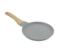 ANKROYU Nonstick Frying Pan Green Aluminum Alloy Glossy Breakfast Frying Pan with Ergonomic Handle for Kitchen Cooking Omelets Steak Pasta Pancakes Chicken Stove Safe Durable Light (20 cm)