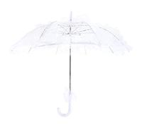 ANKROYU Ombrello in Cotone E Pizzo da Sposa, Ombrellone in Pizzo Bianco, Ombrelloni da Sposa, Ombrello con Ombra Carina, per Matrimonio Buona Fotografia Teatrale(Bianco)