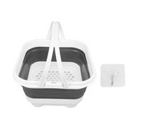 ANKROYU Organizer da bagno pieghevole con base rimovibile Contenitore da bagno ad alta capacità con scarico rapido e asciugatura rapida per articoli da toeletta e asciugamani Mater (Tipo 1)