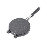 ANKROYU Padella antiaderente a doppia faccia per pancake, per sandwich, per la colazione, in lega di alluminio, essenziale per la di casa, campeggio, dormitori (B)