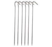 ANKROYU Pali per tende da campeggio Pali da terra antiruggine leggeri e durevoli Pali di sabbia per tende Tettoie Rifugi Acciaio inossidabile 70mm 18 pezzi (6)