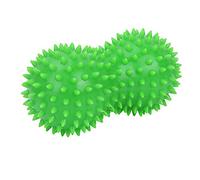 ANKROYU Palla da massaggio professionale in PVC con punte a forma di arachidi, terapia di rilascio miofasciale dei tessuti profondi per alleviare il dolore a piedi, schiena e spall (Verde)