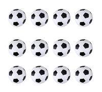 ANKROYU Palline di ricambio per calcio balilla 12 pezzi Mini palloni da calcio da 36 mm di alta qualità Set per accessori per giochi di calcio balilla Superficie liscia e durevole