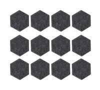 ANKROYU Pannelli acustici esagonali pannelli assorbenti del suono pannelli a parete insonorizzati ad alta densità per lo studio Home Theater Polyester Fibra 14x12x7cm 12pcs (Grigio scuro)