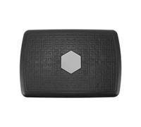 ANKROYU Pedana aerobica impilabile, antiscivolo e ammortizzante, ideale per allenamento cardio e di forza a casa, adatta a uomini e donne di tutti i livelli. Colore nero. Dimension