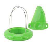 ANKROYU Pelapatate portatile multifunzionale per frutta, in acciaio inox, per pelare kiwi, mango, carotare, affettare, gadget da, manico in plastica gratuito, 5 x 7 x 7 cm