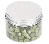 ANKROYU Perline di ceralacca vintage Sigilli di ceralacca perlescenti Perline ottagonali colorate per inviti di nozze Lettere Documenti 200 pezzi Scatola Champagne Oro Blu mare Arg (senape)