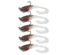 ANKROYU Pesca per la pesca dell'esca simulazione artificiale Simulazione morbida silicone a lungo colpo inverno Tackle di pesca con un gancio singolo durevole riutilizzabile legger (6#)