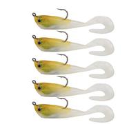ANKROYU Pesca per la pesca dell'esca simulazione artificiale Simulazione morbida silicone a lungo colpo inverno Tackle di pesca con un gancio singolo durevole riutilizzabile legger (5#)
