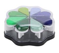 ANKROYU Petal Inkpad 8 colori a base d'acqua Timbro a mano Timbro fai da te di alta qualità Forte copertura Non sbiadisce per artigianato artistico Scrapbooking 4 stili Uova di Pas (1014 Tranquillità)