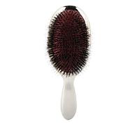 ANKROYU Pettine Per Capelli con Setole, Pettine Per Massaggio Ovale in Nylon a 2 Colori Spazzola Per Capelli Antistatica Spazzola Per Capelli(Argento)