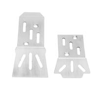 ANKROYU Piastra di protezione per armatura Piastra protettiva sottoscocca in acciaio inossidabile resistente per telaio RC per camion fuoristrada Grom in granito 1/18 Confezione da