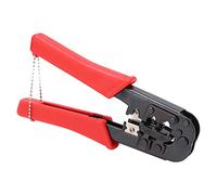 ANKROYU Pinza per crimpatura professionale a doppio modulo Pinza per cavi di rete regolabile bidirezionale per impieghi gravosi con spelafili integrato per connettori RJ45 RJ11 Cos