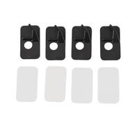 ANKROYU Poggiafreccia per tiro con l' ricurvo Accessori per mano sinistra in plastica Supporto autoadesivo durevole di alta qualità per cacciatori principianti 4 set Nero 3,5 x 2 x 1,3 cm