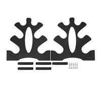 ANKROYU Porta manubri Organizer Supporto Premium Heavy Duty a 3 livelli a forma di albero Supporto per manubri per palestra di casa Attrezzature per il fitness Materiale PP Nero Al