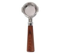 ANKROYU Portafilter nudo senza fondo 58 mm Macchina da caffè universale per caffè doppio portafilter in acciaio inossidabile portafilter per caffè per caffè 9 serie commerciali ma (Tipo A1 ramo