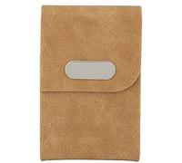 ANKROYU Portafoglio metallico RFID Blocking Credit Card Case Case Protector Professional Card Protector for Men Women Business Travel Alluminum Black Brown 9,4x5,8 cm (Colore dell'albicocca)