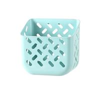 ANKROYU Portaoggetti per il compito di plastica organizzatore di comodino montato con un gancio per il bagno della camera da letto (Grigio bianco) (Cielo blu)