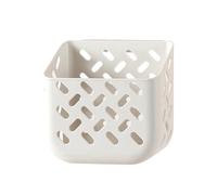 ANKROYU Portaoggetti per il compito di plastica organizzatore di comodino montato con un gancio per il bagno della camera da letto (Grigio bianco)