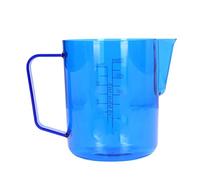 ANKROYU Premium Acrylic Coffee Pitcher Milk Frothing Jug With Eagle Mouth Spout 600ml Durable Barista Style Milk Frother Cup For Latte Art And Hot Beverages (Blu)