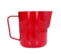 ANKROYU Premium Acrylic Coffee Pitcher Milk Frothing Jug With Eagle Mouth Spout 600ml Durable Barista Style Milk Frother Cup For Latte Art And Hot Beverages (Rosso)