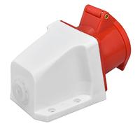 ANKROYU Presa industriale CEE Connettore di alimentazione Rosso Montaggio superficiale IP44 Materiale PC in ottone per officina Campeggio per uso esterno (HR-115)